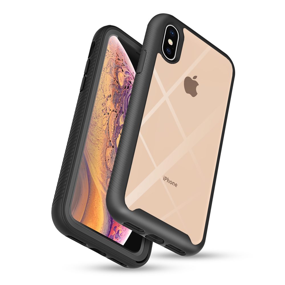 Techsuit Defense360 Pro + Zaštitna Folija, IPhone XS Max, Crna