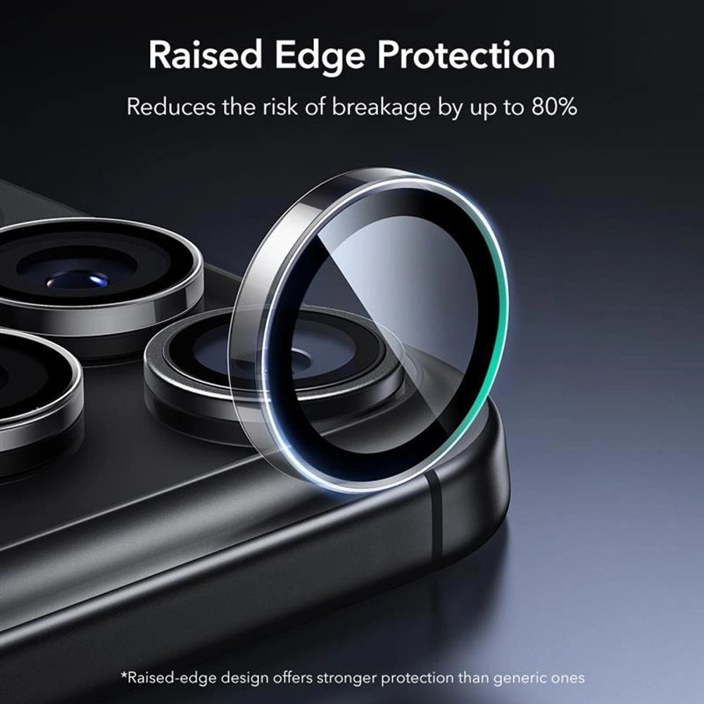 ESR Armorite Tvrdené sklo na objektív fotoaparátu, iPhone 14 Pro / Max / 15 Pro / Max / 16 Pro / Max / 17 Pro / Max, priehľadné