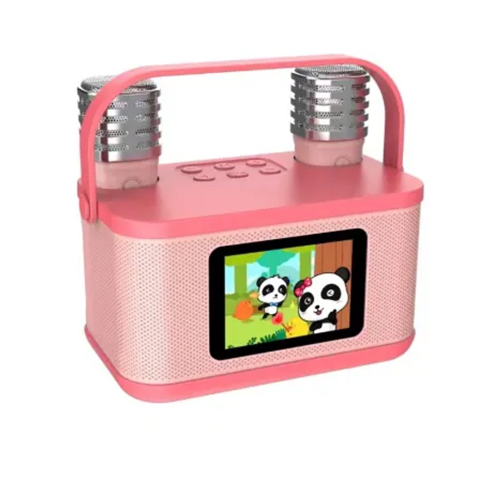 Bezdrátový karaoke set pro děti, růžový