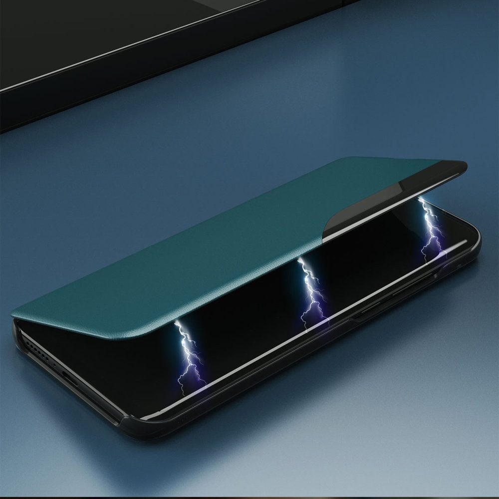 Eco Leather View Case, Samsung Galaxy A22 5G, Crni