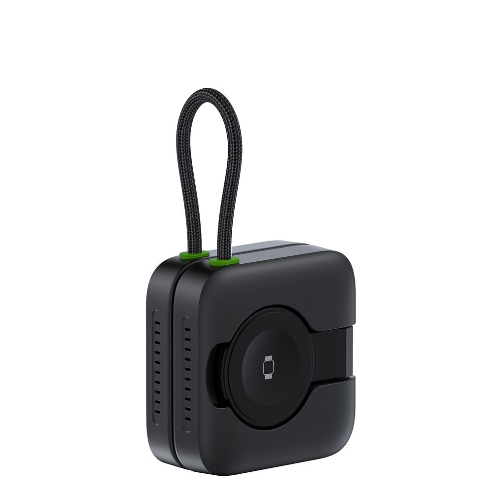 Levně 3v1 skládací MagSafe bezdrátová nabíjecí stanice pro iPhone, Apple Watch a AirPods, Android, černá