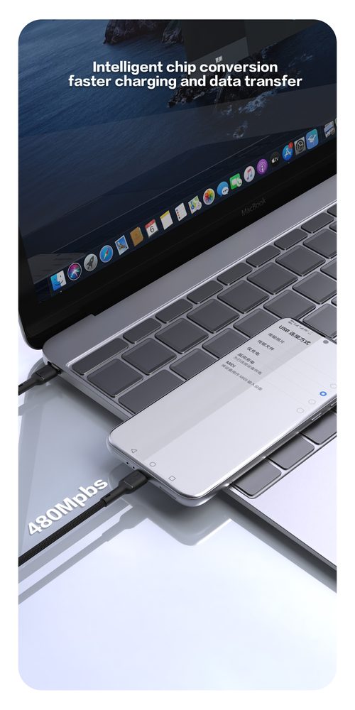 Dudao L9C Max kábel USB-C - USB-C, 240W PD, 2m, čierny