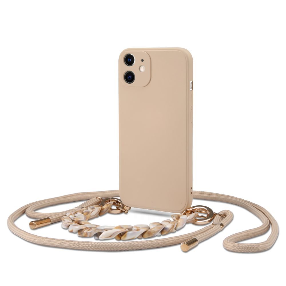 Tech-Protect Icon Chain Tok, IPhone 11 Bézs Színben