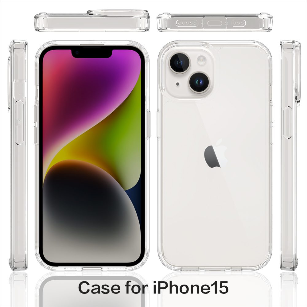 JP Priehľadný obal, iPhone 15