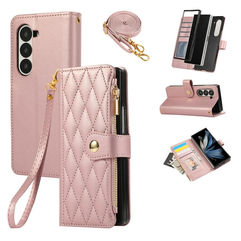 Glamour pouzdro, Samsung Galaxy Z Fold 6, růžové