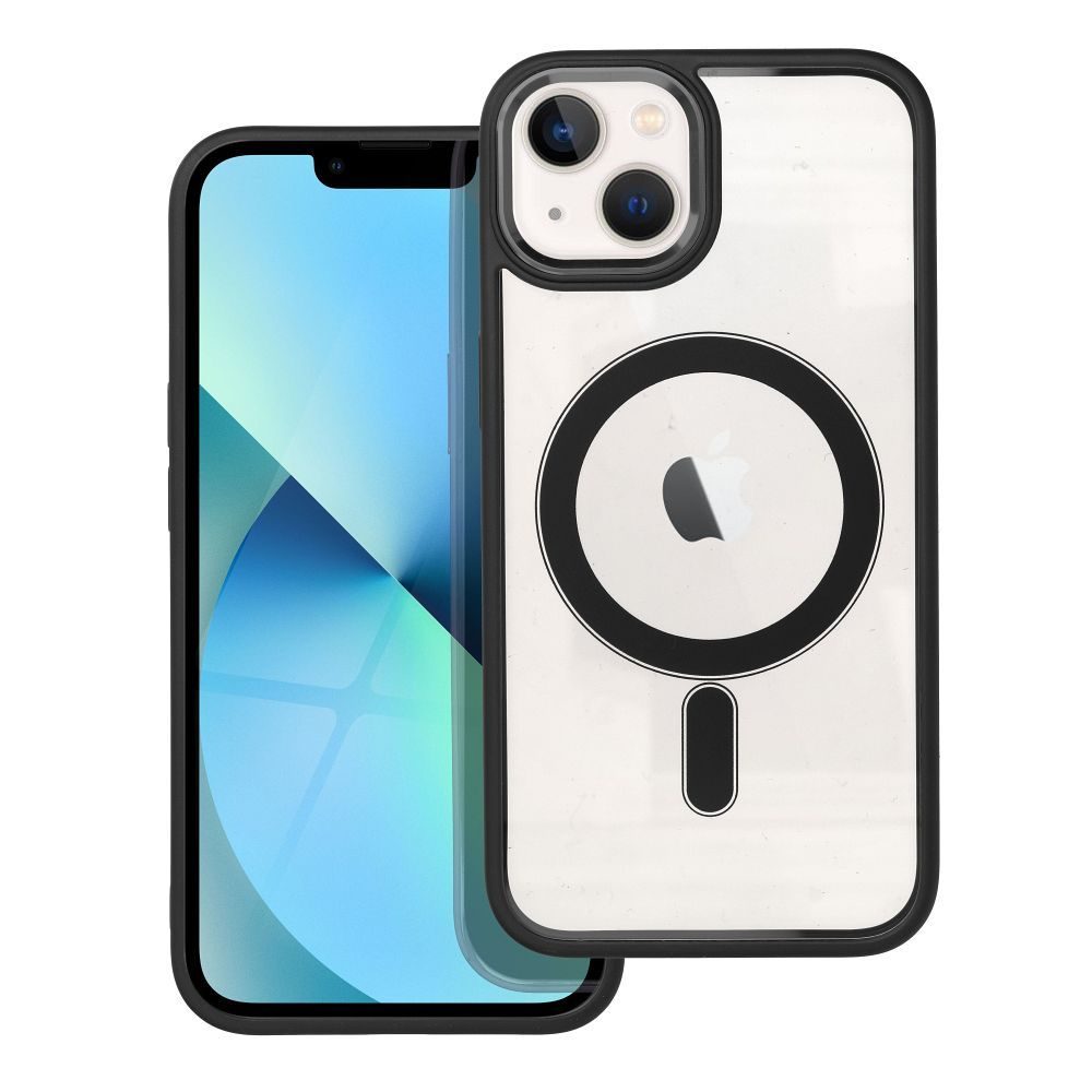 Levně Color Edge Mag Cover s MagSafe, iPhone 13, černý
