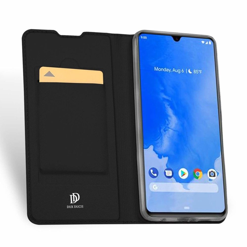 Dux Ducis Skin Leather Case, Knížkové Pouzdro, Huawei P Smart 2020, černé