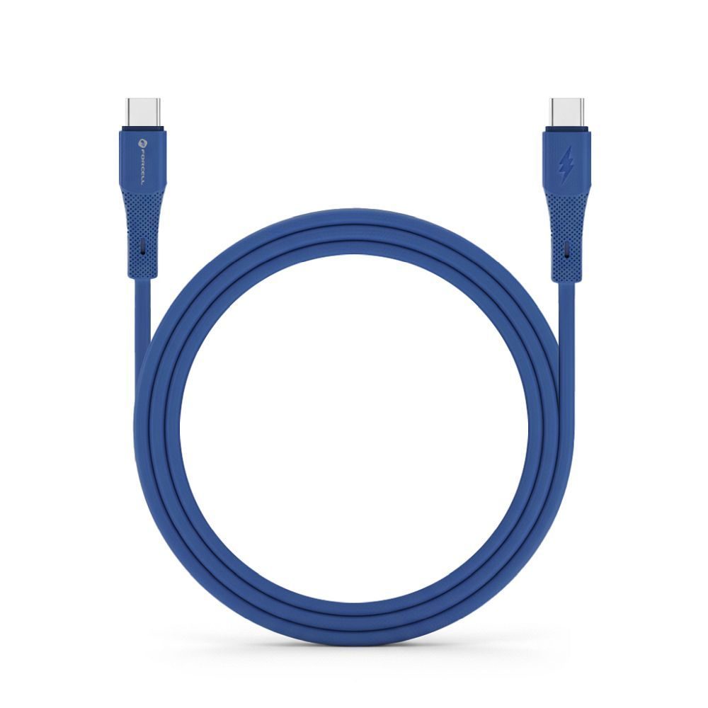 Forcell F-Energy kábel USB-C - USB-C, QC4.0, PD, 3A, 60W, 1 m, modrý