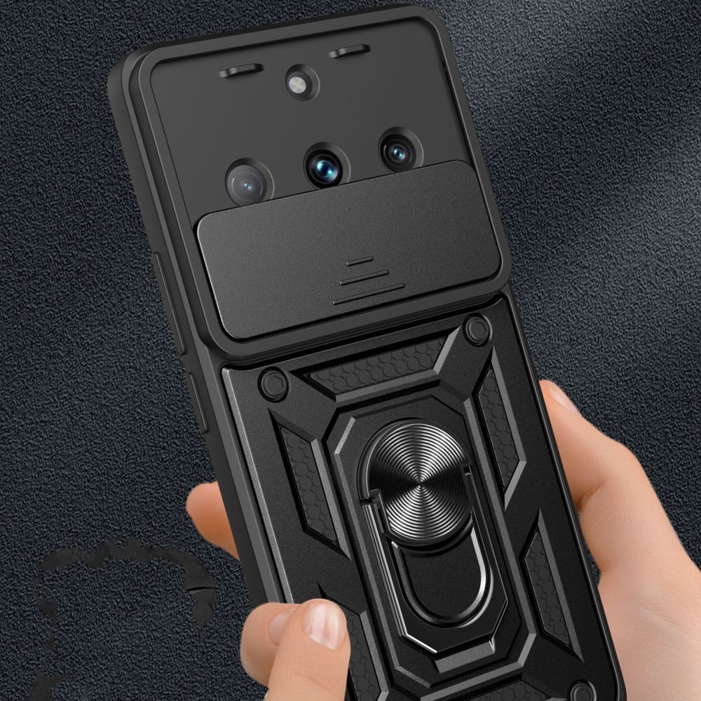 Tech-Protect CamShield Pro Realme 11 Pro 5G / 11 Pro+ Plus 5G, Fekete
