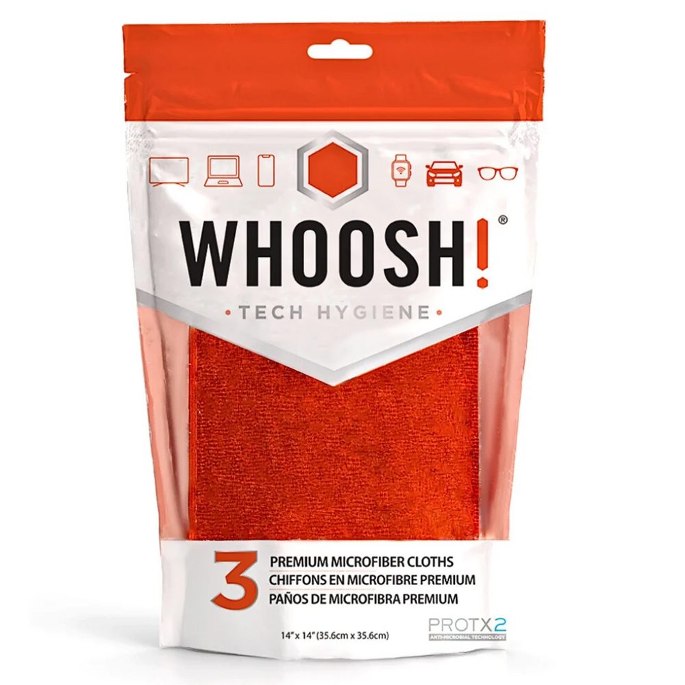 WHOOSH! 3XL Tech Cleaning Cloth set 3× lavetă din microfibră 35 × 35 cm