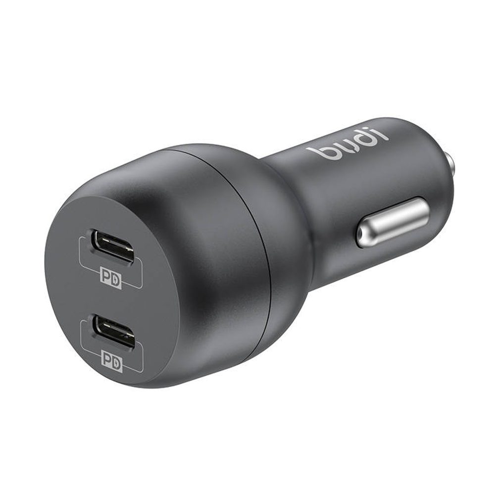 Budi Nabíjačka Do Auta, 2x USB-C, 40W, PD, čierna