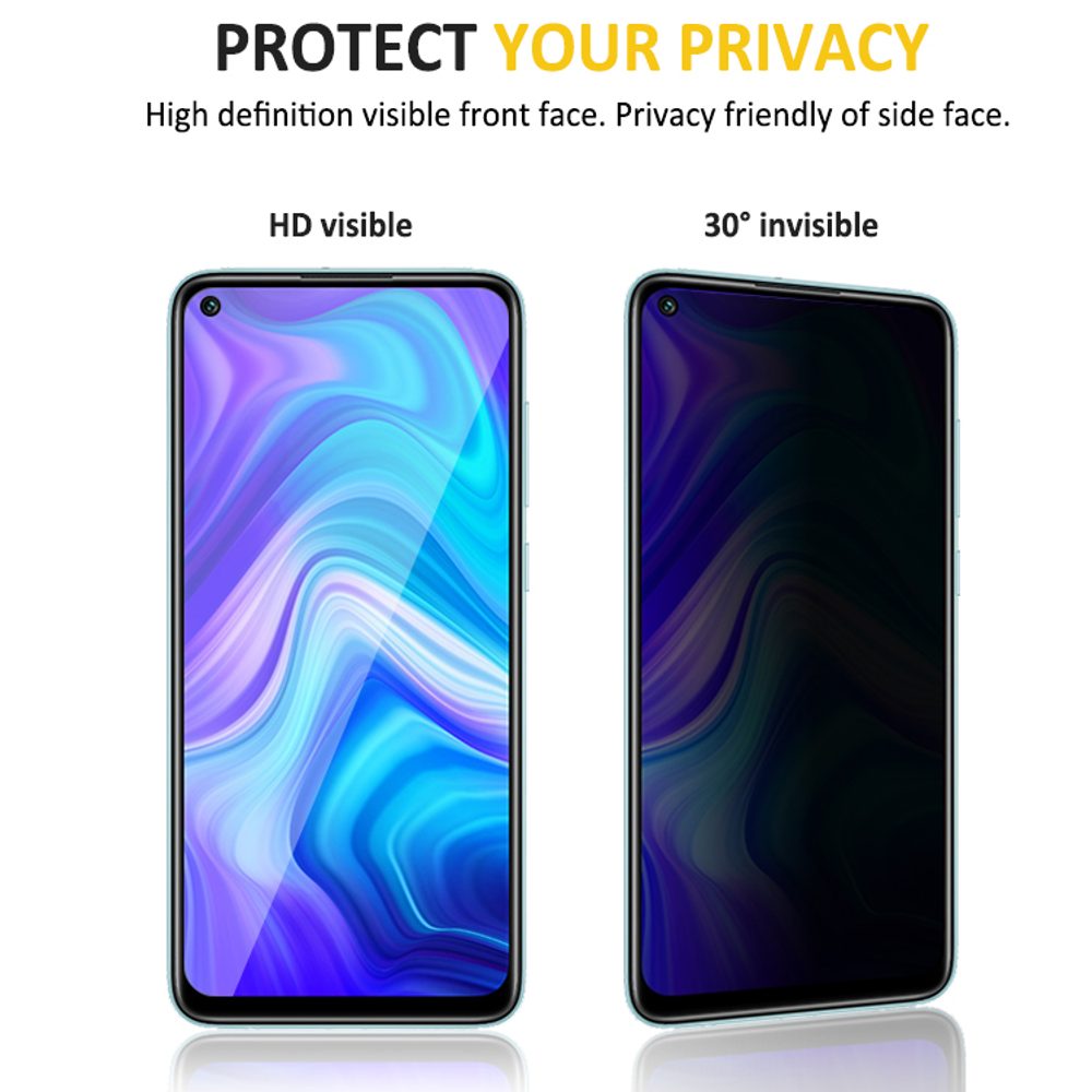 Folie Sticlă Securizată Privacy 5D, Xiaomi Redmi Note 9