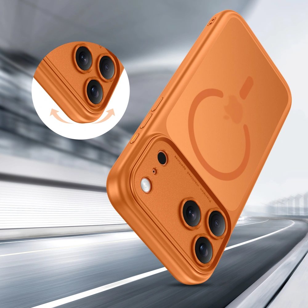 Tech-Protect MagPeak MagSafe CC, iPhone 17 Pro, oranžový