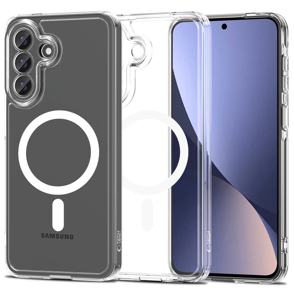 Levně Tech-Protect Flexair Hybrid s MagSafe, Samsung Galaxy A57 5G, průhledný