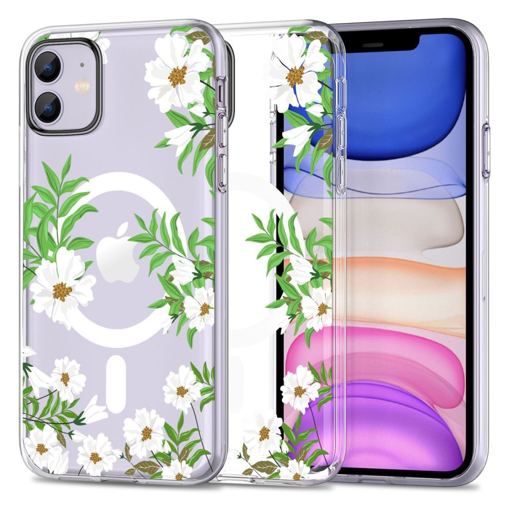 Tech-Protect Magmood, IPhone 11, Tavaszi Százszorszép