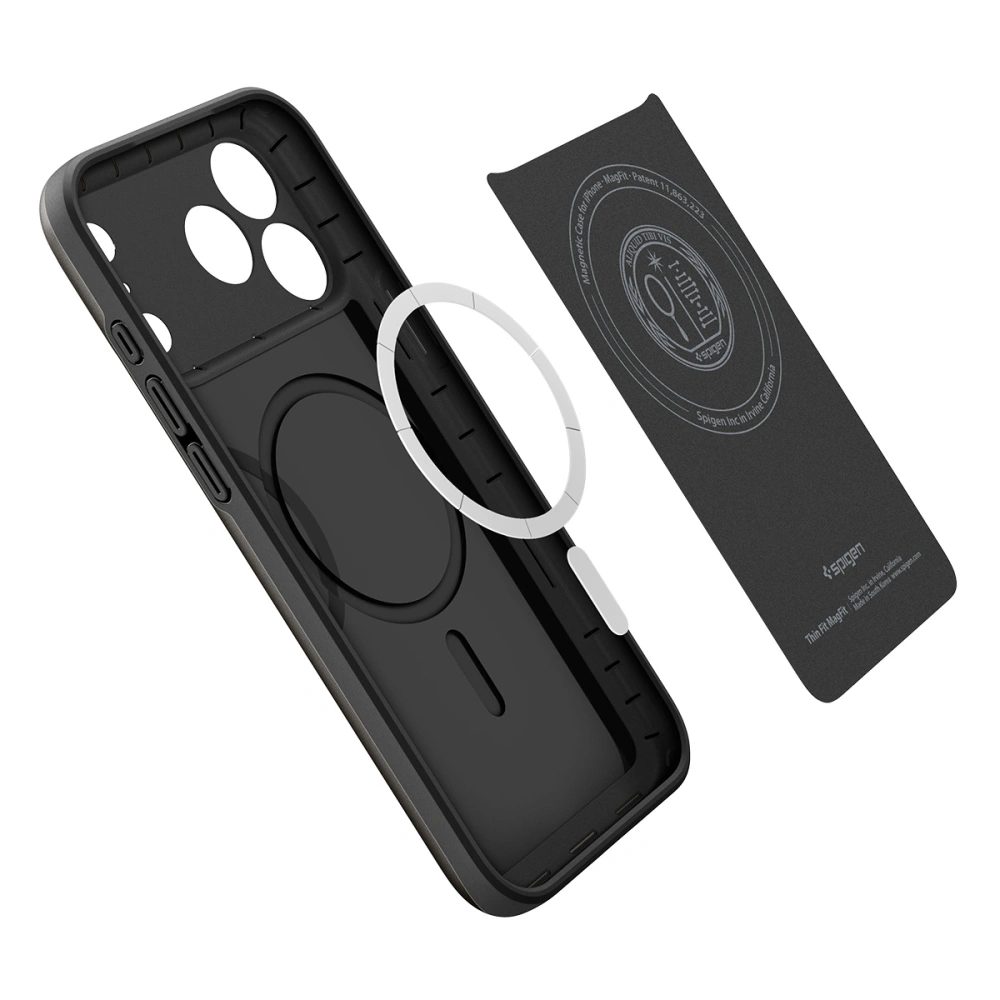 Spigen Thin Fit MagSafe, iPhone 17 Pro Max, čierny