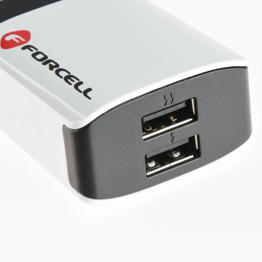 Forcell Adapter 2A Sa 2x USB Porta