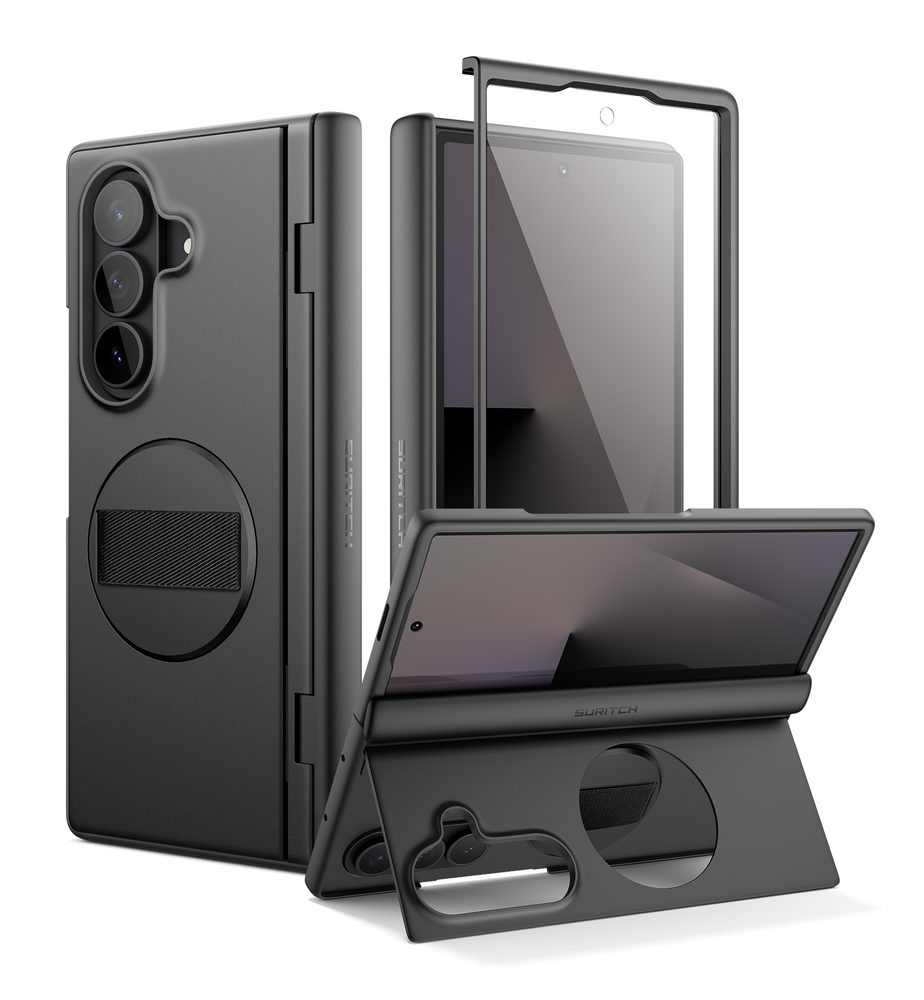 Levně Suritch 360° Kickstand obal Samsung Galaxy Z Fold 7, černý
