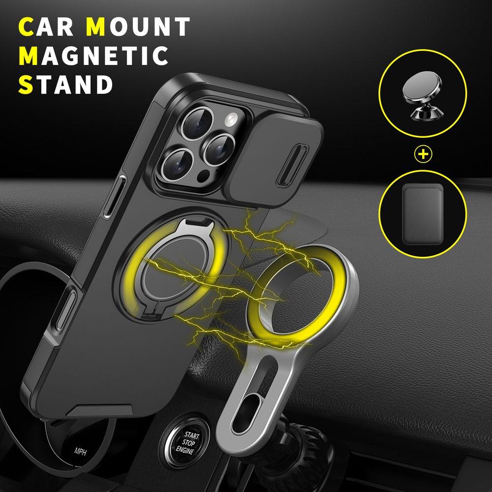 Camslide Stand obal, iPhone 16 Pro Max, ružový