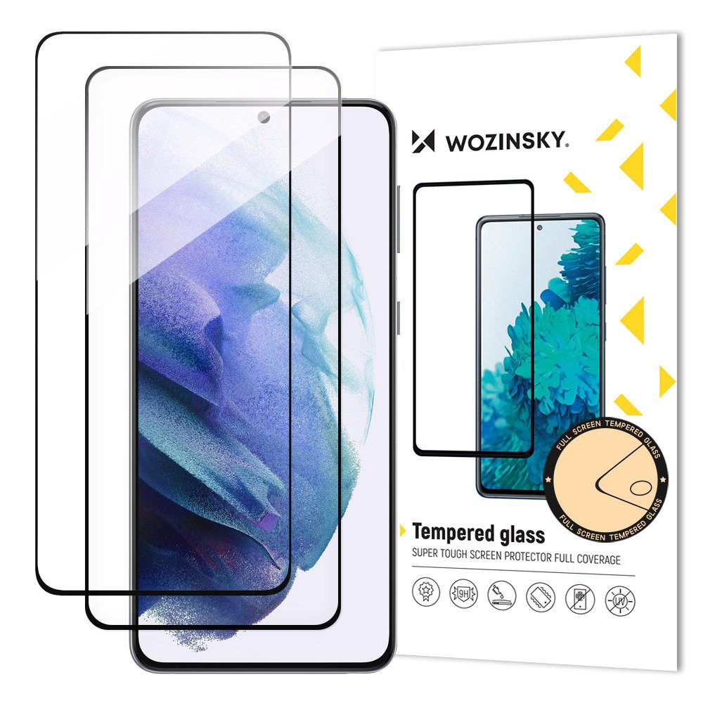 Wozinsky 2x 5D Zaščitno Kaljeno Steklo, Samsung Galaxy S23 Plus, črne Barve