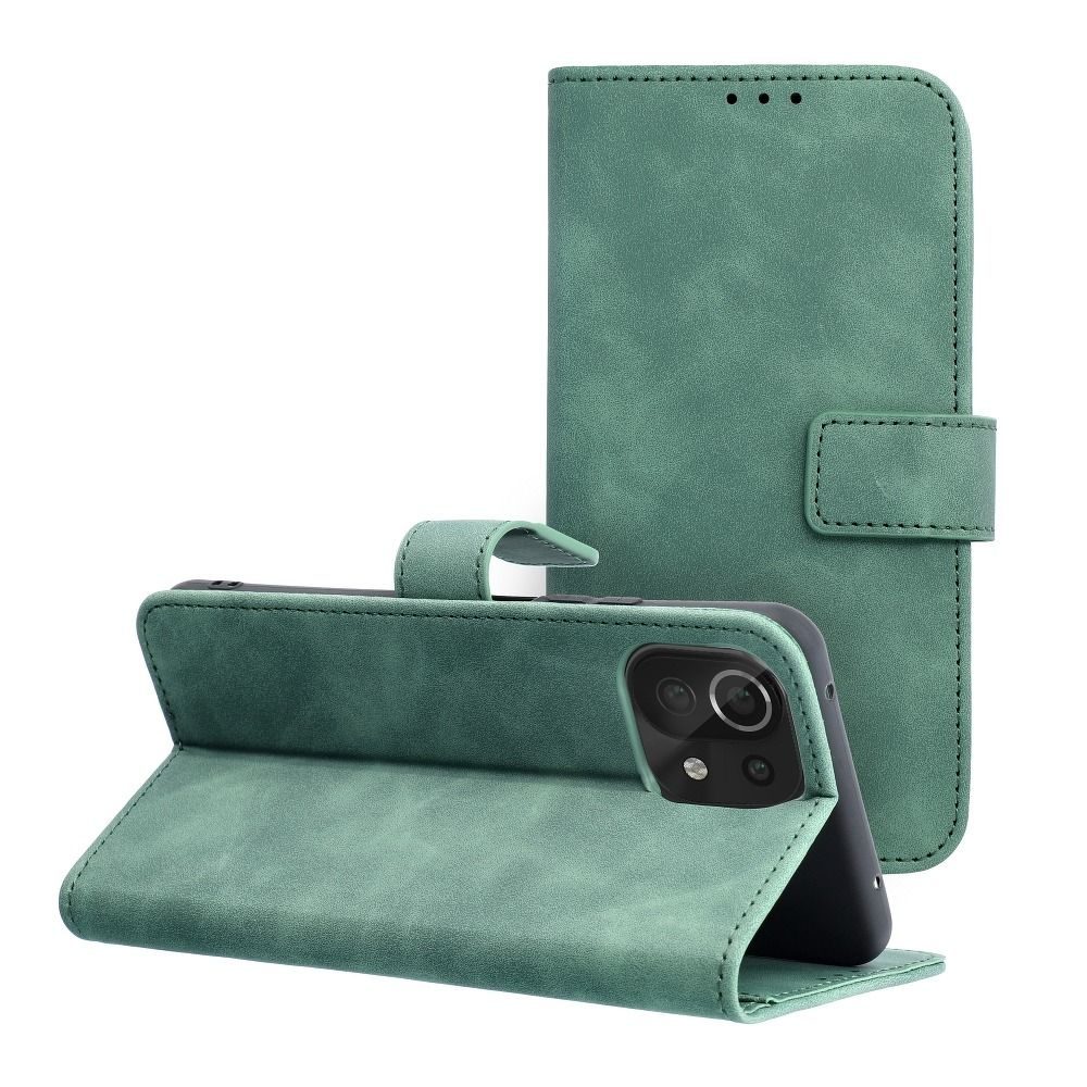 Husă tip portofel TENDER, Xiaomi Mi 11 Lite 5G / Mi 11 Lite LTE (4G), verde