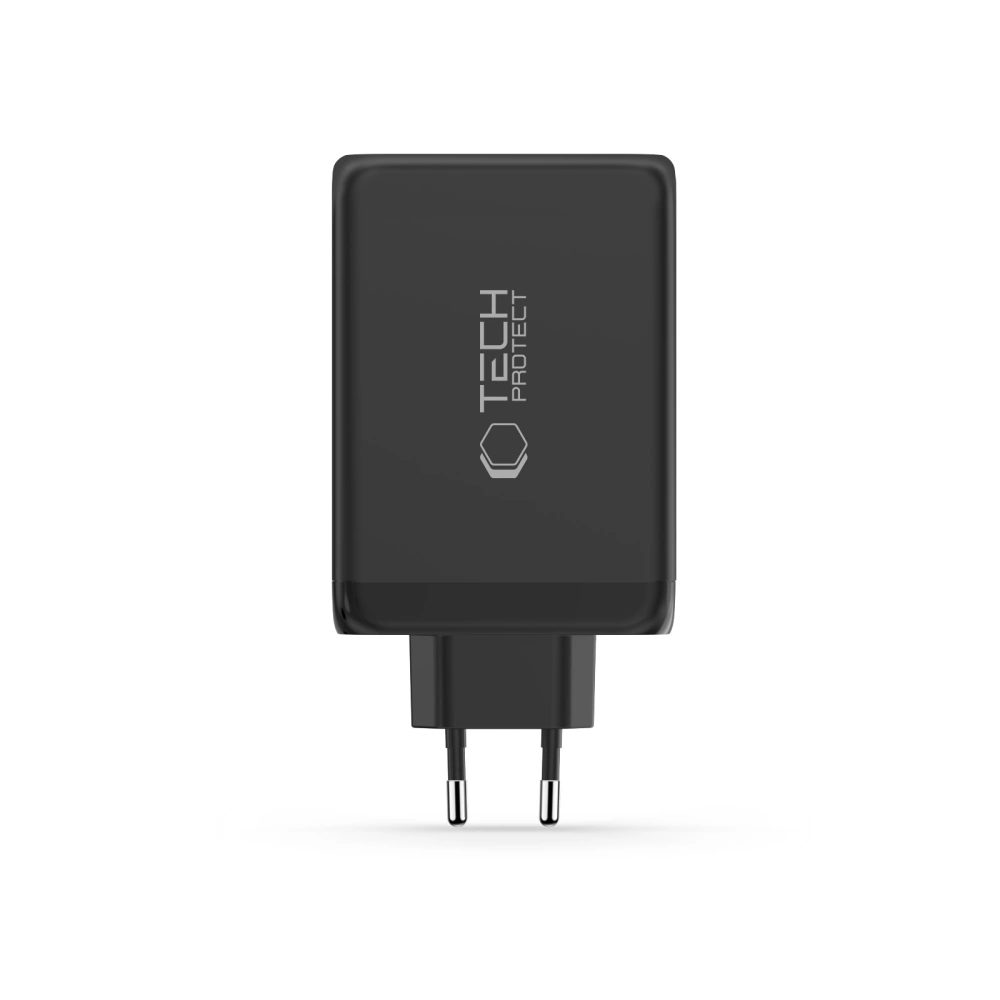 Tech-Protect 4portová nabíjačka, PD 240W / QC3.0, čierna