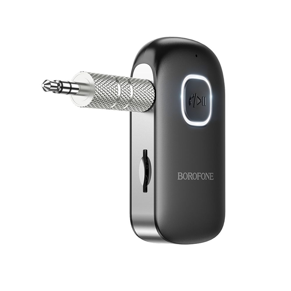 Borofone FM vysíláč BC42, MP3, Bluetooth, MicroSD, výstup Jack 3,5 mm, černý