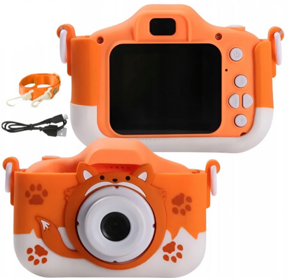 Digitálny Fotoaparát Pre Deti X5, Orange Fox