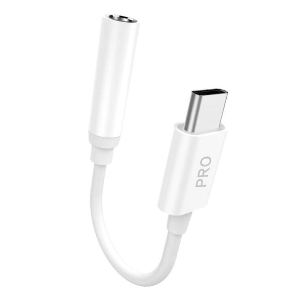 Dudao Adaptor USB-C - Jack 3,5 Mm., Alb (L16CPro White)