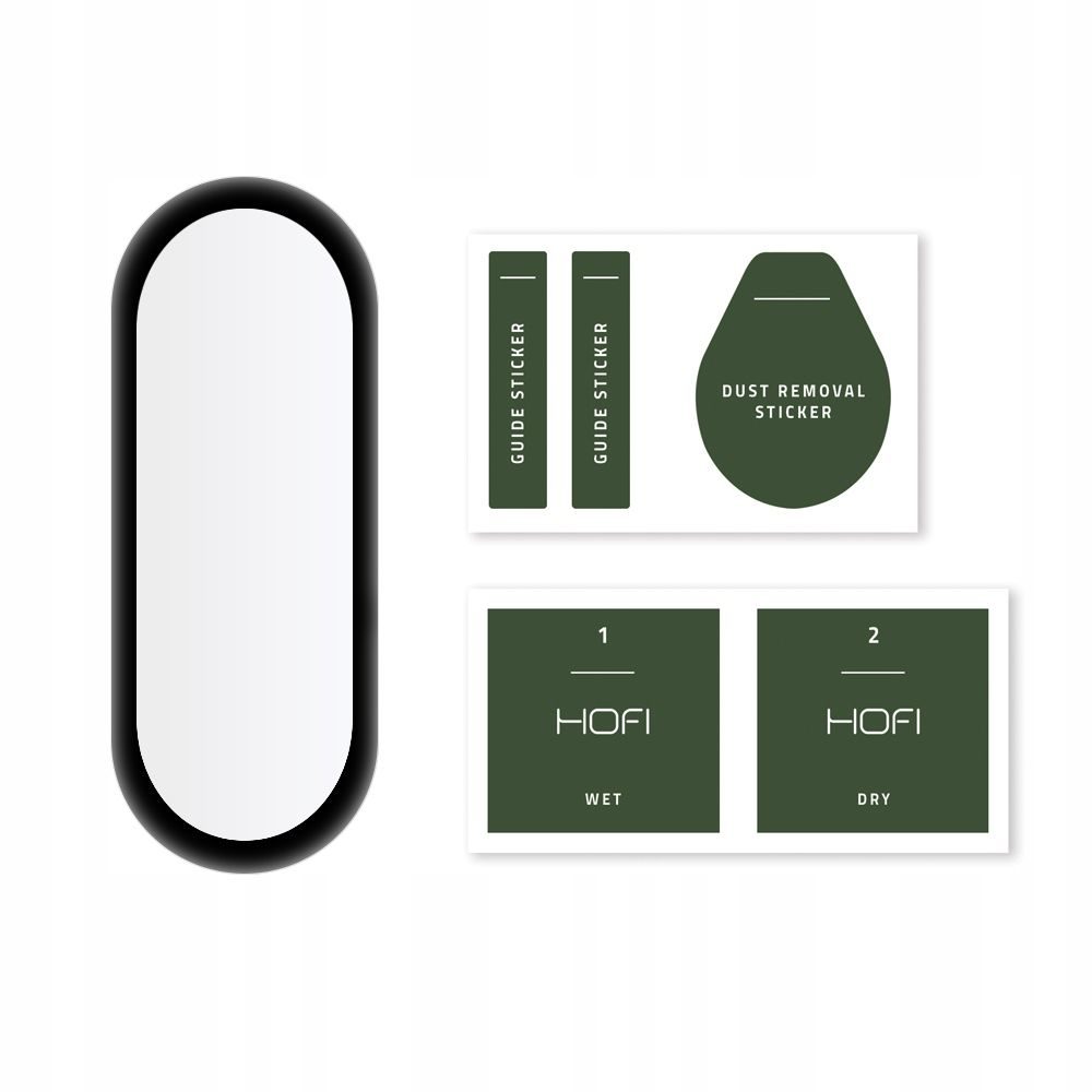 Hofi Pro+ Zaščitno Kaljeno Steklo, Xiaomi Mi Band 6, črno