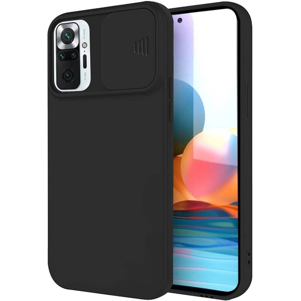 Husă Nexeri Cu Capac Pentru Cameră, Xiaomi Redmi Note 12 5G, Negru