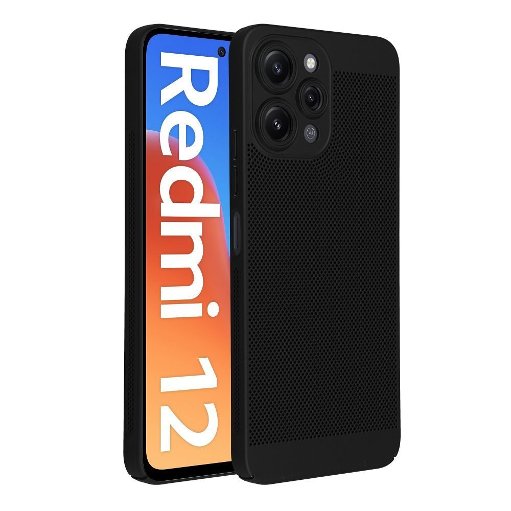 Breezy Case, Xiaomi Redmi 12 4G / 12 5G, Fekete