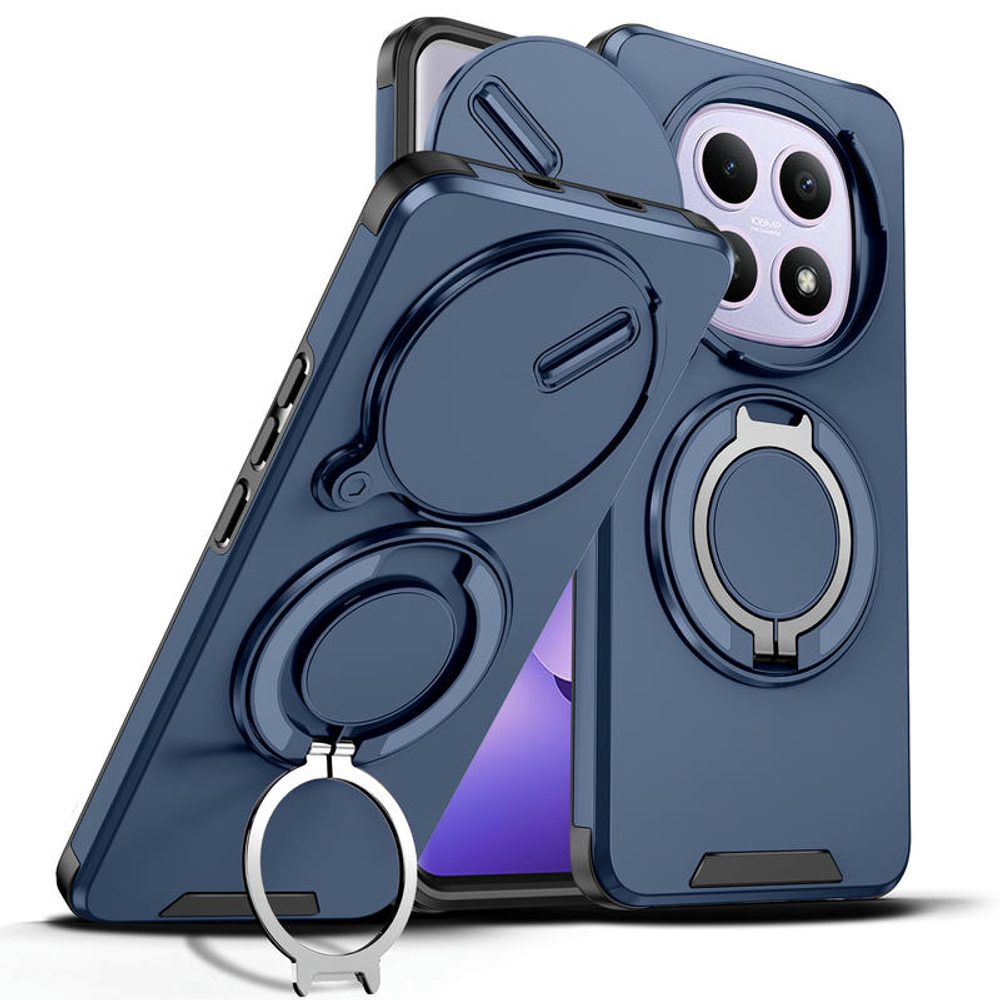 Levně Camslide Stand obal, Xiaomi Redmi Note 15 5G, modrý