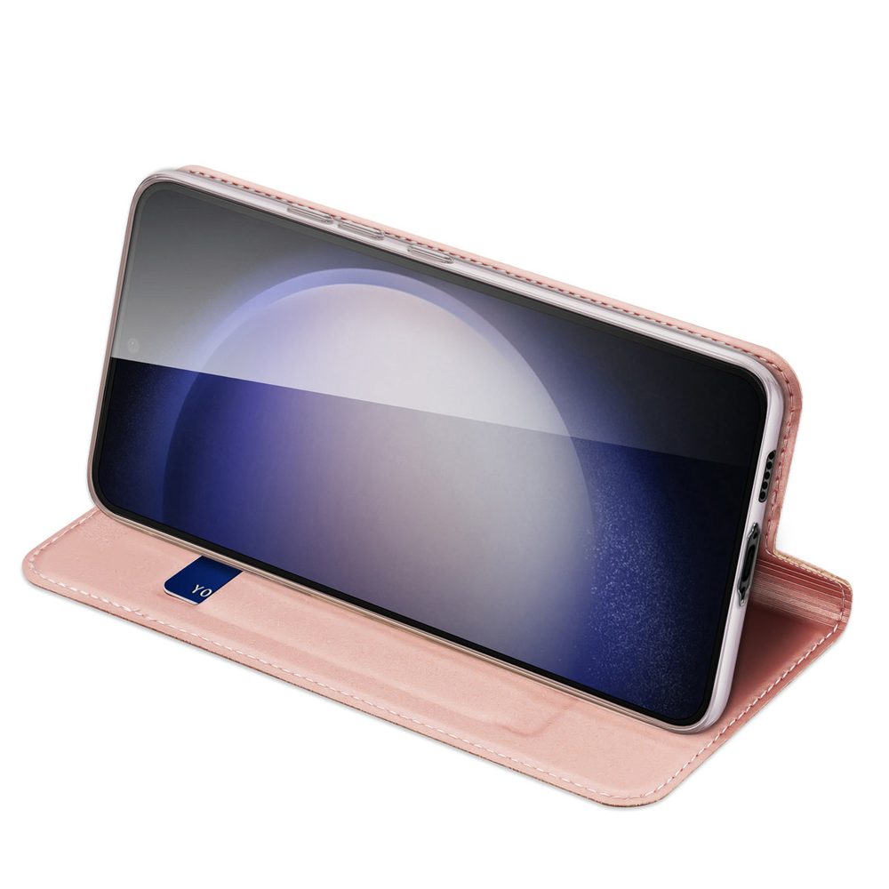 Dux Ducis Skin Pro, Könyves Tok, Samsung Galaxy S23 FE, Rózsaszín
