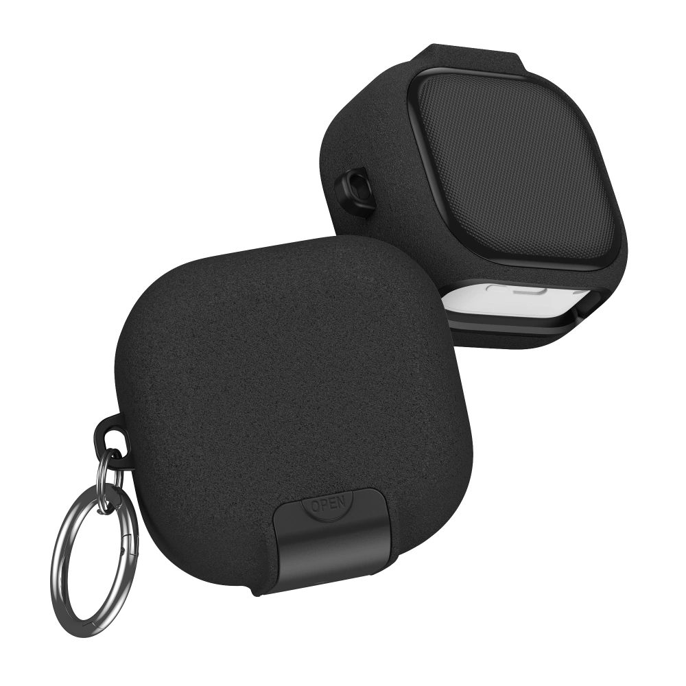 Tech-Protect Slim Hook puzdro, Samsung Galaxy Buds 4 / 4 Pro, čierne