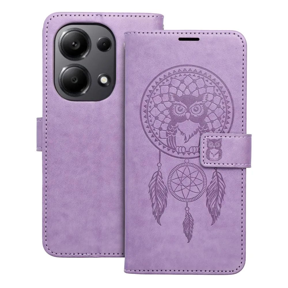 Levně Mezzo pouzdro, Xiaomi Redmi Note 13 Pro 4G, vzor 1, fialový
