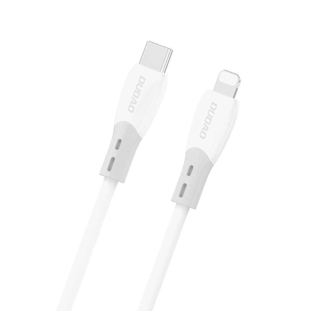 Dudao L25SX kábel USB-C - Lightning, 30W, 2 m, biely