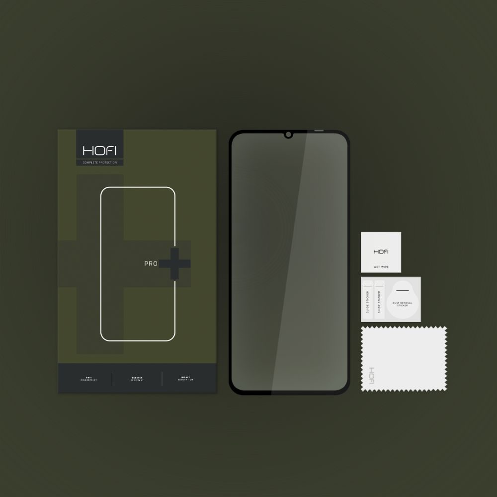 Hofi Pro+ Folie De Sticlă Securizată, Xiaomi Redmi 13C / Poco C65, Negru
