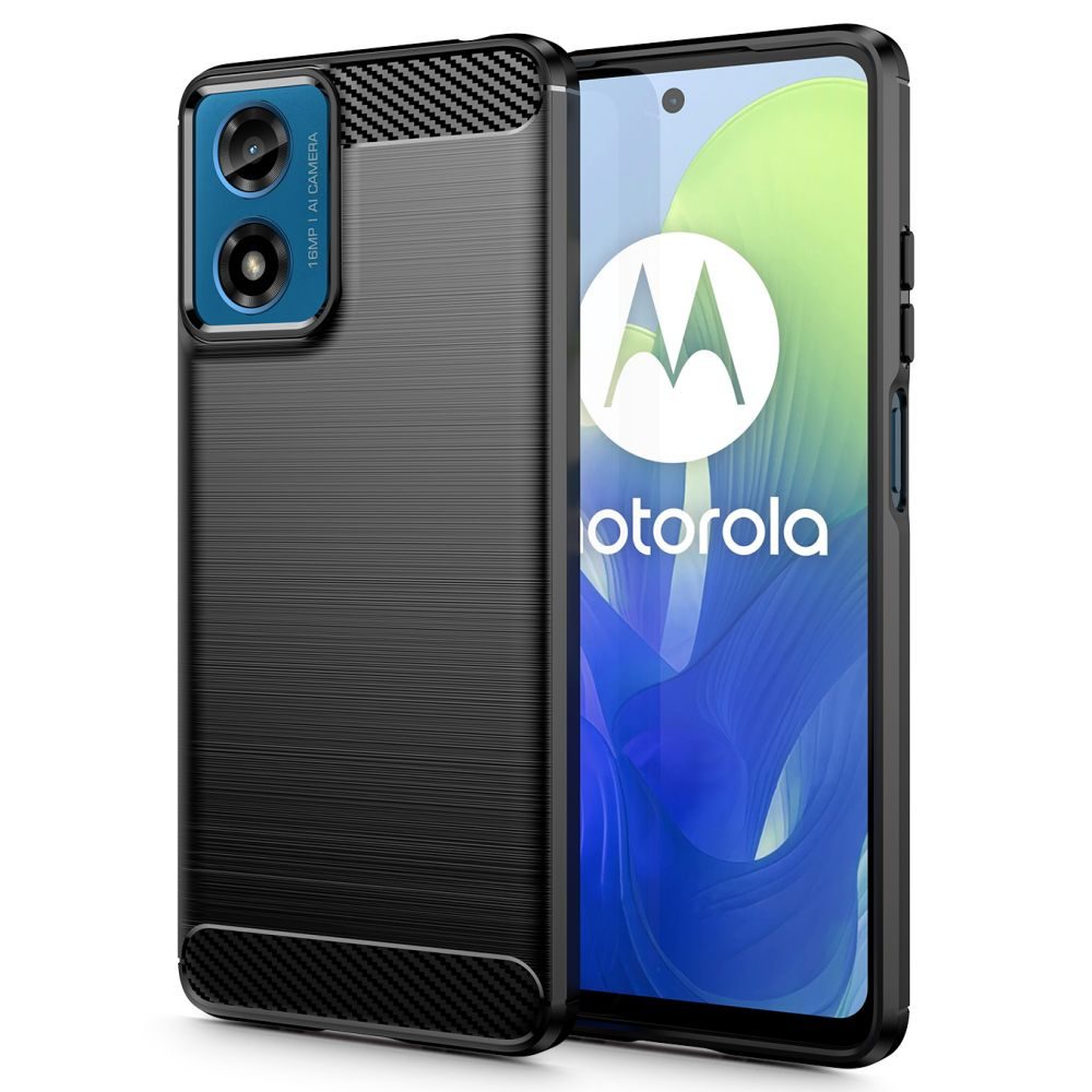 Tech-Protect TPUCarbon, Motorola Moto G24 / G24 Power / G04, černý