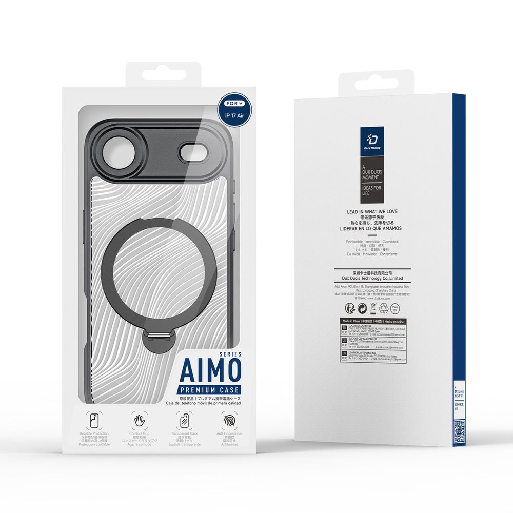Dux Ducis Aimo Mag Magnetic Ring, iPhone Air, čierne