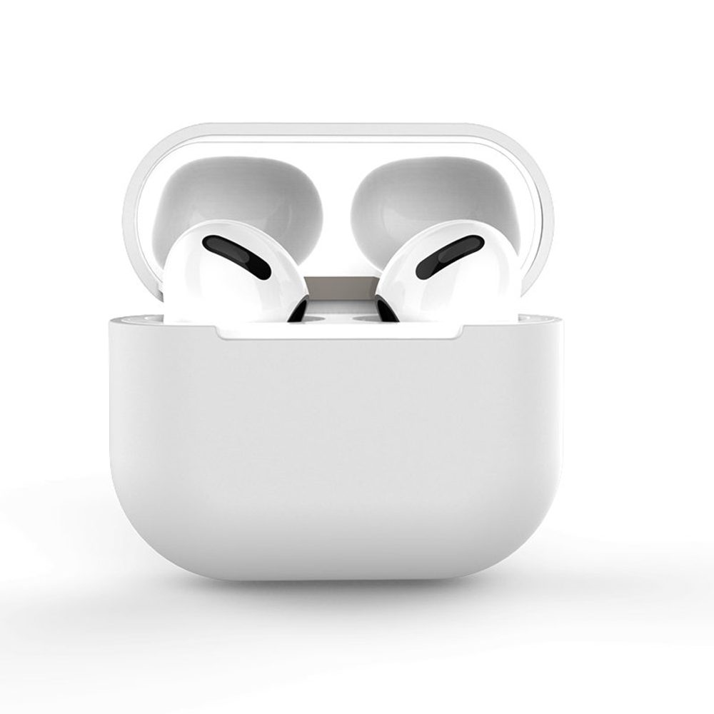 Puha Szilikon Tok AirPods Pro Készülékhez, Fehér (Tok C)