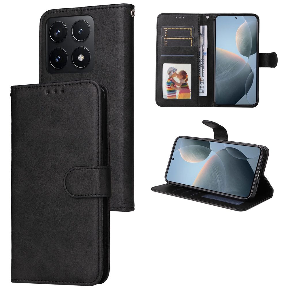 Mágneses tok, Xiaomi 14T, fekete