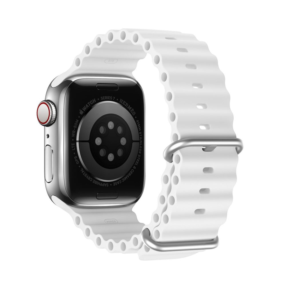 Pašček Dux Ducis, Apple Watch 8 / 7 / 6 / 5 / 4 / 3 / 2 / SE (45 / 44 / 42 Mm), Bel