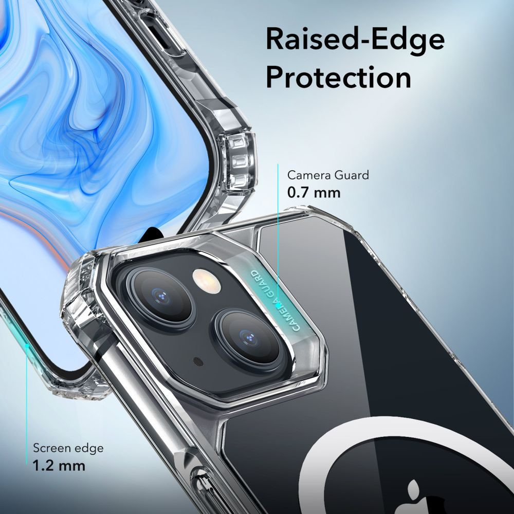 ESR Air Armor HaloLock S MagSafe Obal, IPhone 15 Plus, Průhledný