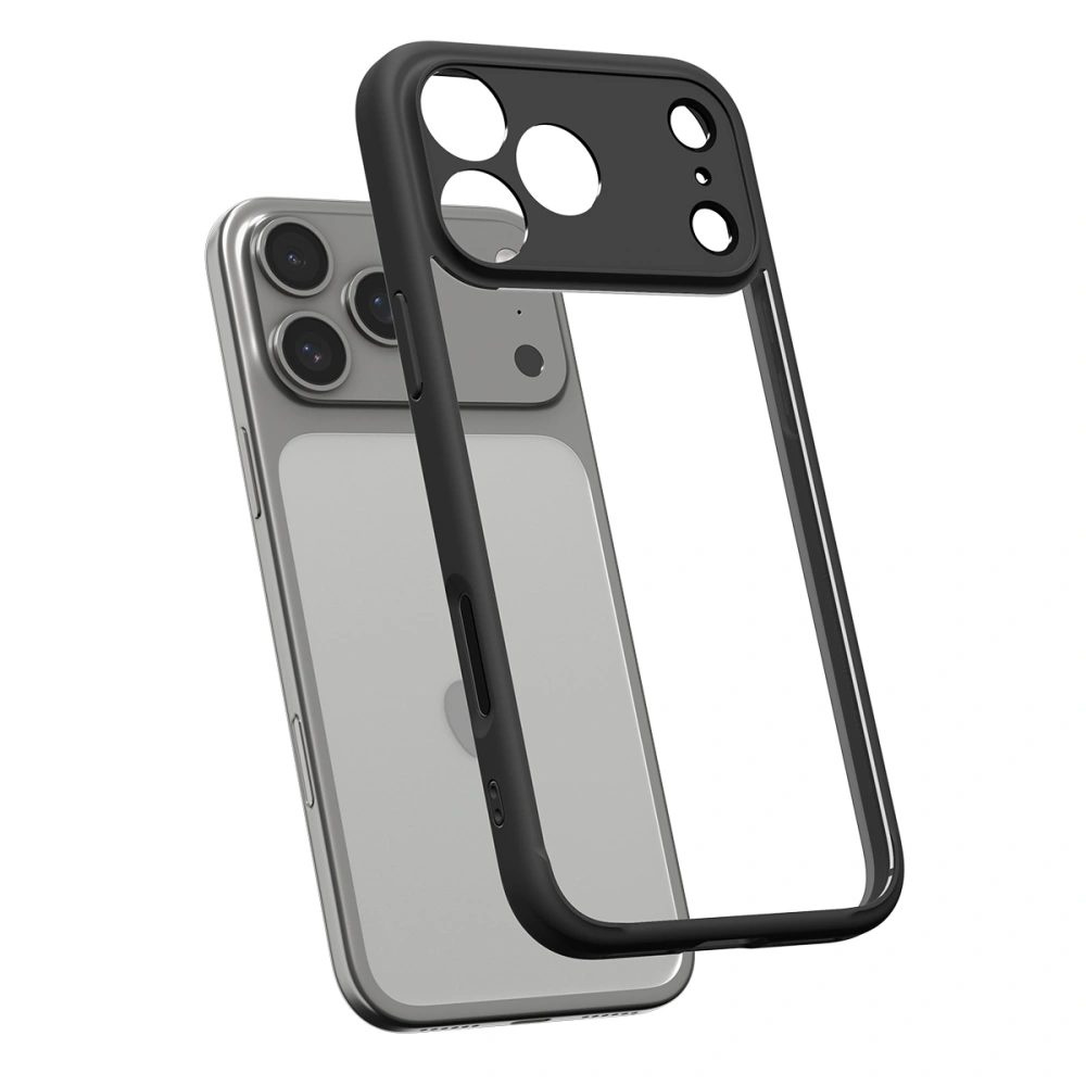 Spigen Ultra Hybrid kryt na mobil, iPhone 17 Pro, čierny