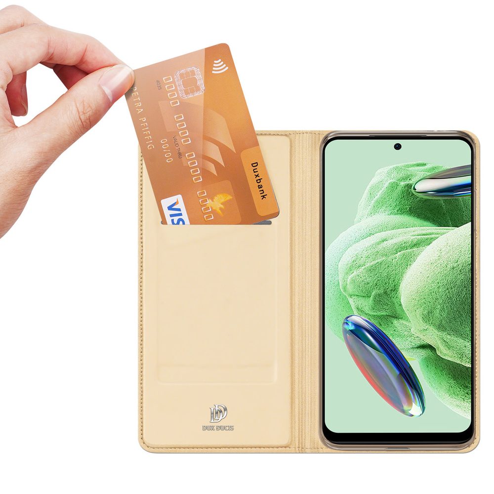 Dux Ducis Skin Pro, Preklopni Etui, Xiaomi Redmi Note 12 Pro / Poco X5 Pro 5G, Zlat