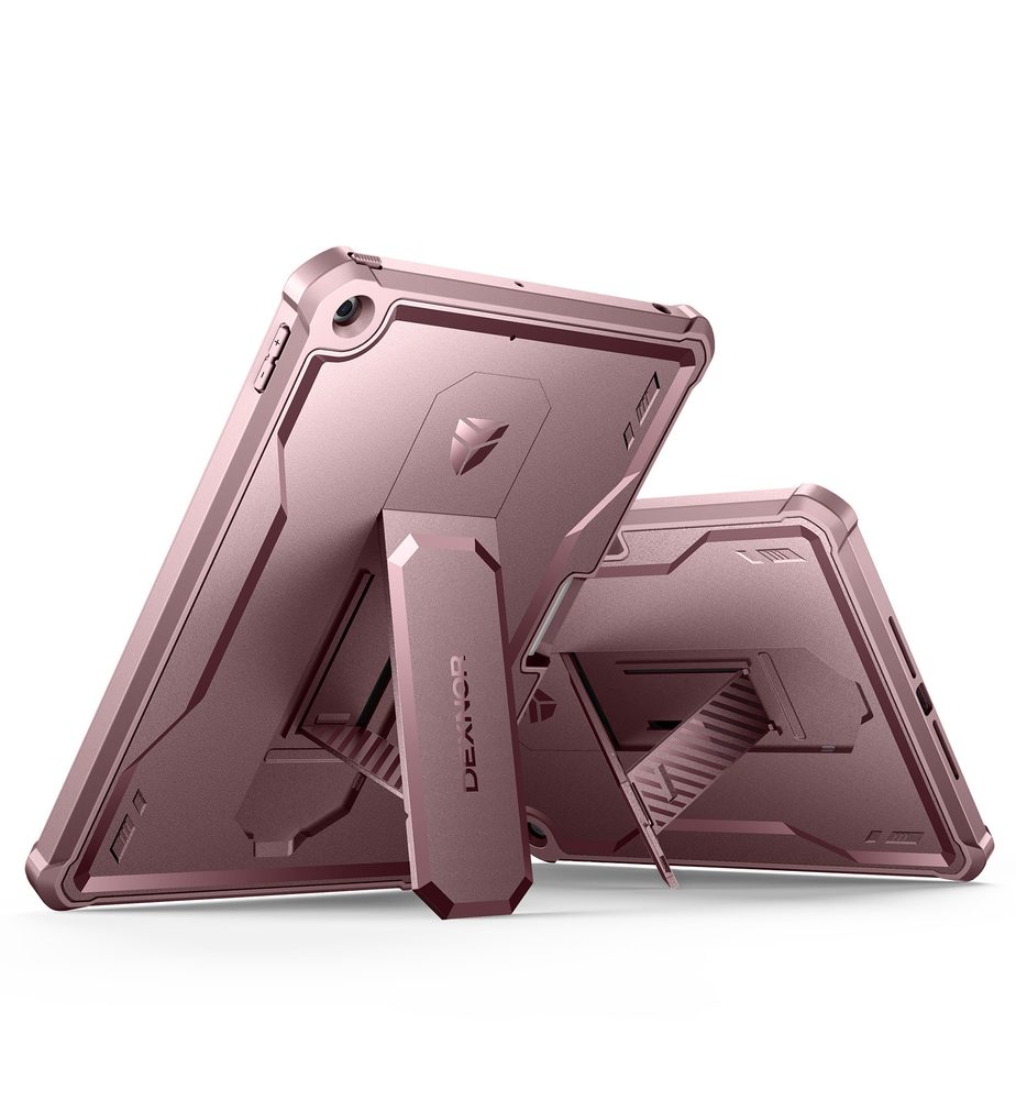 Dexnor 360 Kickstand obal iPad 10.2, 2019 / 2020 / 2021 (iPad 7 / 8 / 9), růžový
