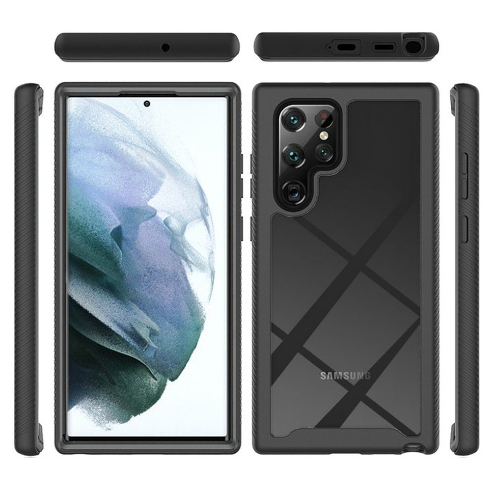 Techsuit Defense360 Pro + Védőfólia, Xiaomi Redmi Note 9 Pro / Note 9S, Fekete