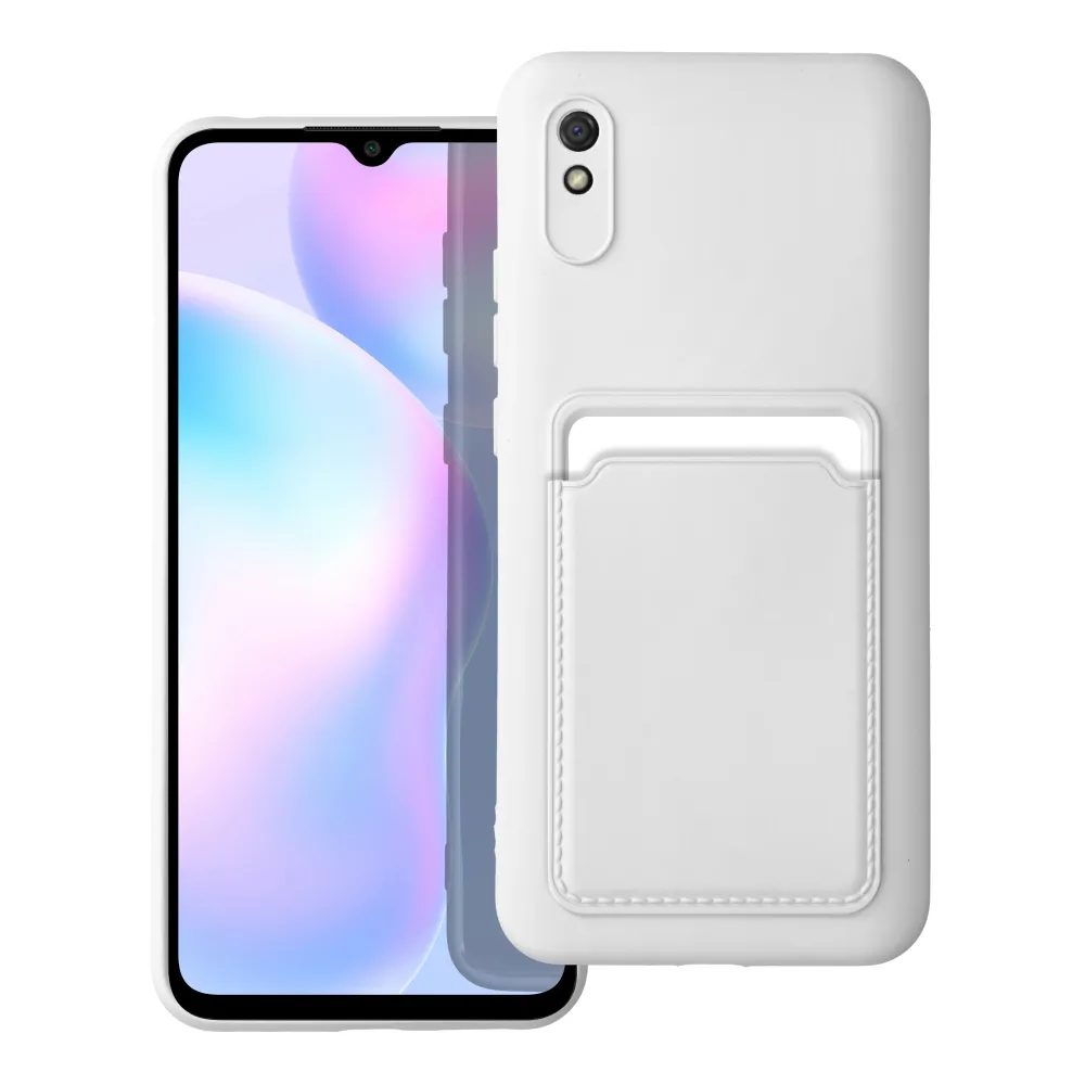 Card Case Obal, Xiaomi Redmi 9A / 9AT, Biely