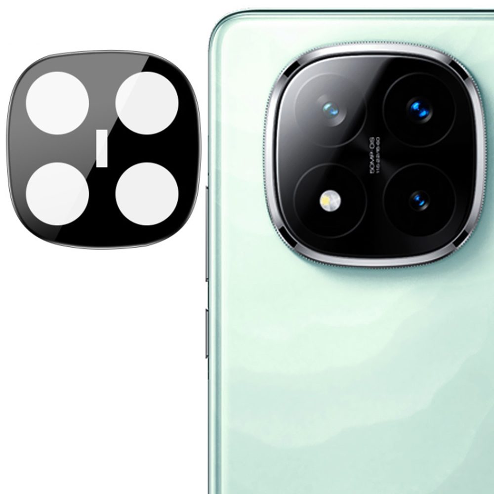 Techsuit üveg kamera lencséhez, Xiaomi Redmi Note 14 Pro Plus 5G, fekete
